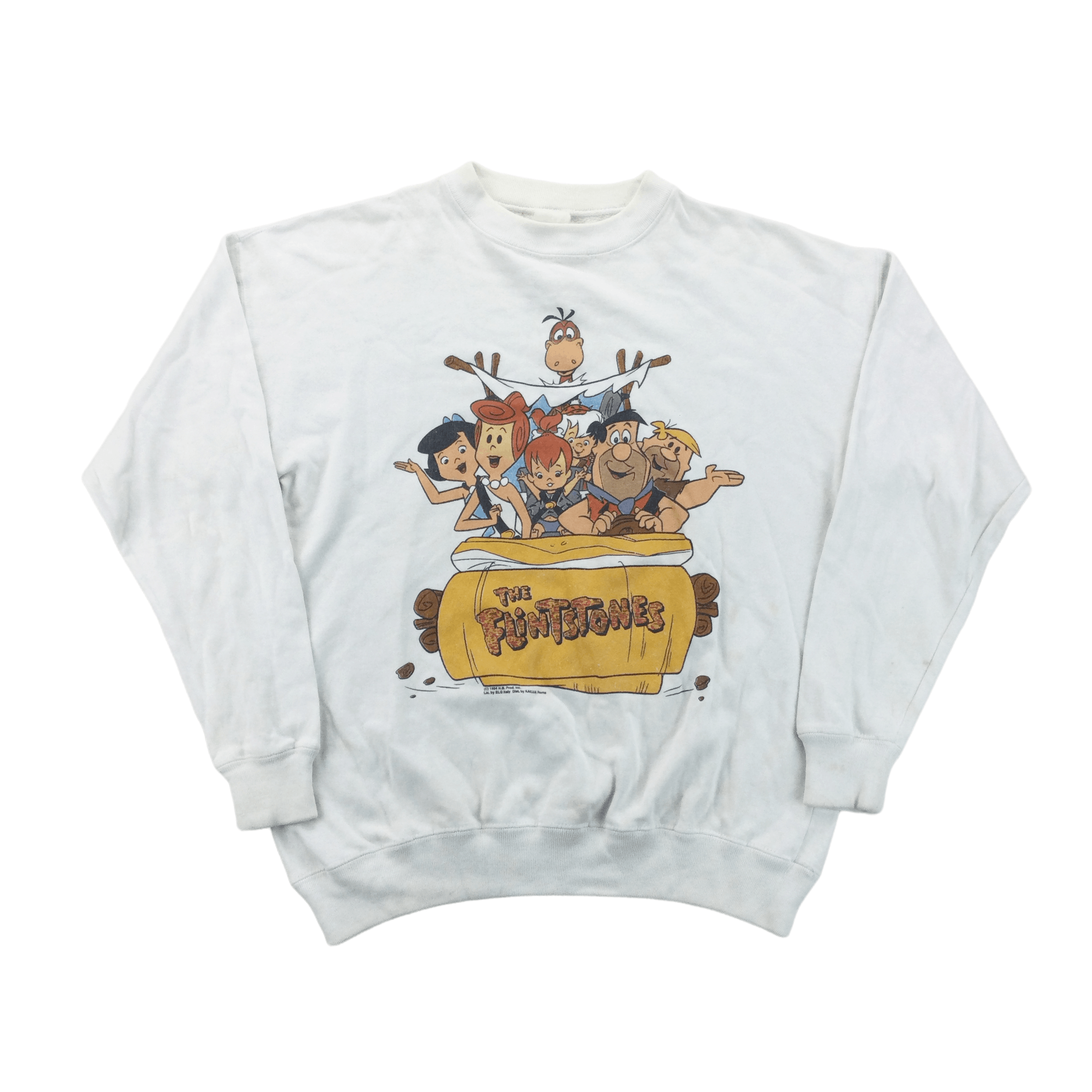 Vintage The Flintstones 1994 Graphic Sweatshirt T-Shirts, Hoodie | FlexRushtees.com