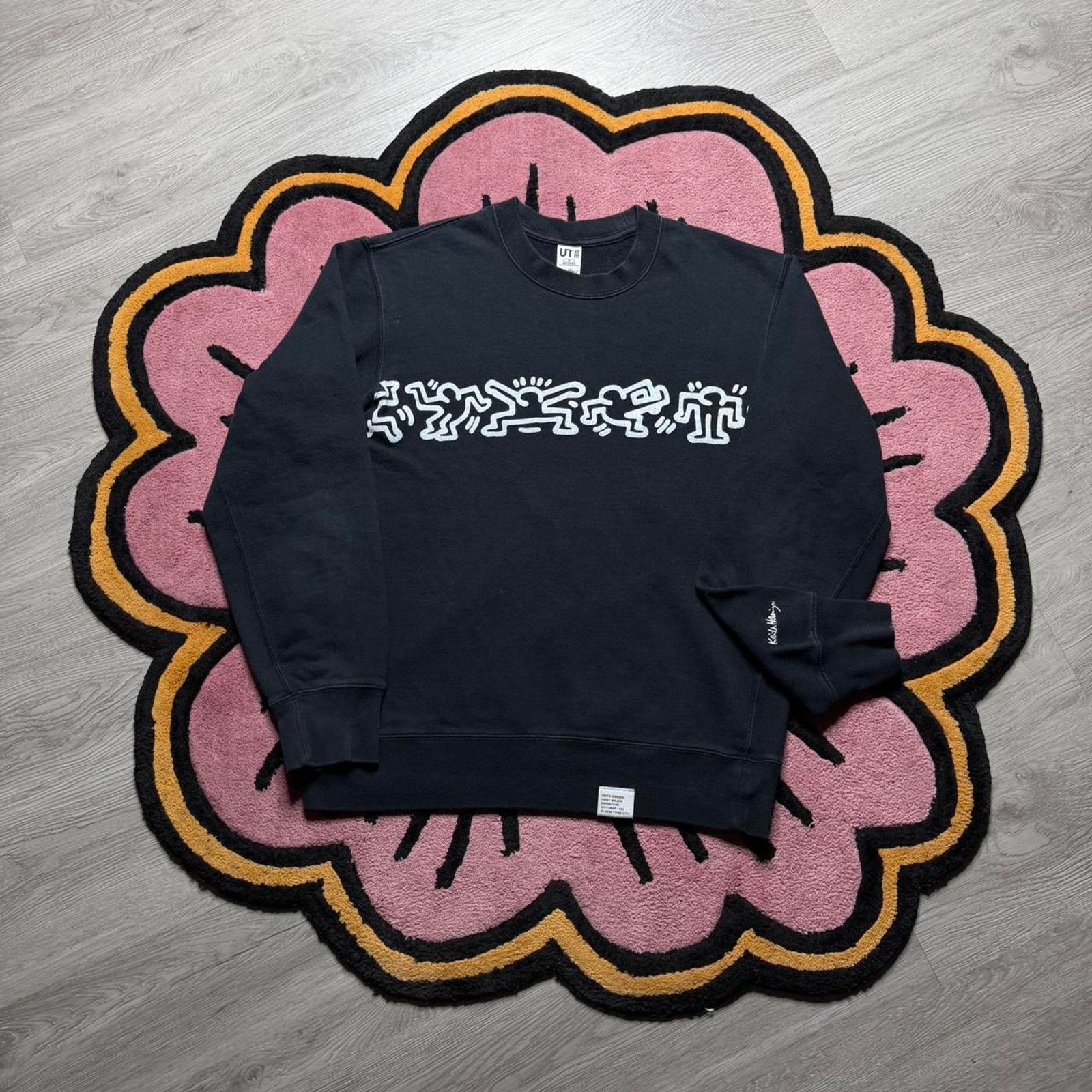 Uniqlo X Keith Haring Wrap Around Graphic Sweatshirt Medium T-Shirts, Hoodie | FlexRushtees.com