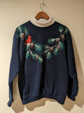 Vintage 1994 Cardinal Bird Animal Nature Winter Sweatshirt T-Shirts, Hoodie | FlexRushtees.com
