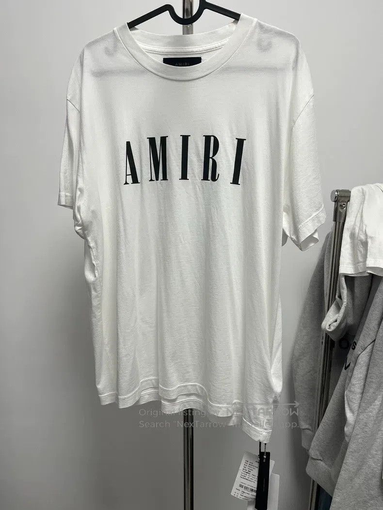 Amiri Size M White Logo Logo Slogan Short Sleeve T Shirt Hoodie, Sweatshirt | FlexRushtees.com