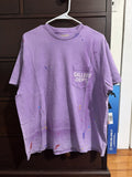 Dept Gallery Dept Vintage Logo Painted Tee Purple Hoodie, Sweatshirt | FlexRushtees.com