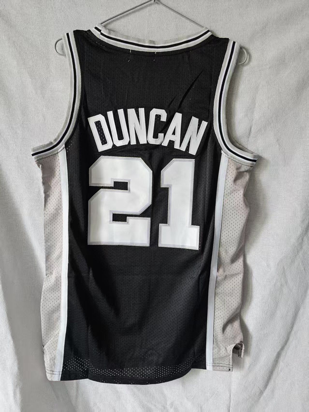Nba Spurs 21 Tim Duncan Jersey Black
