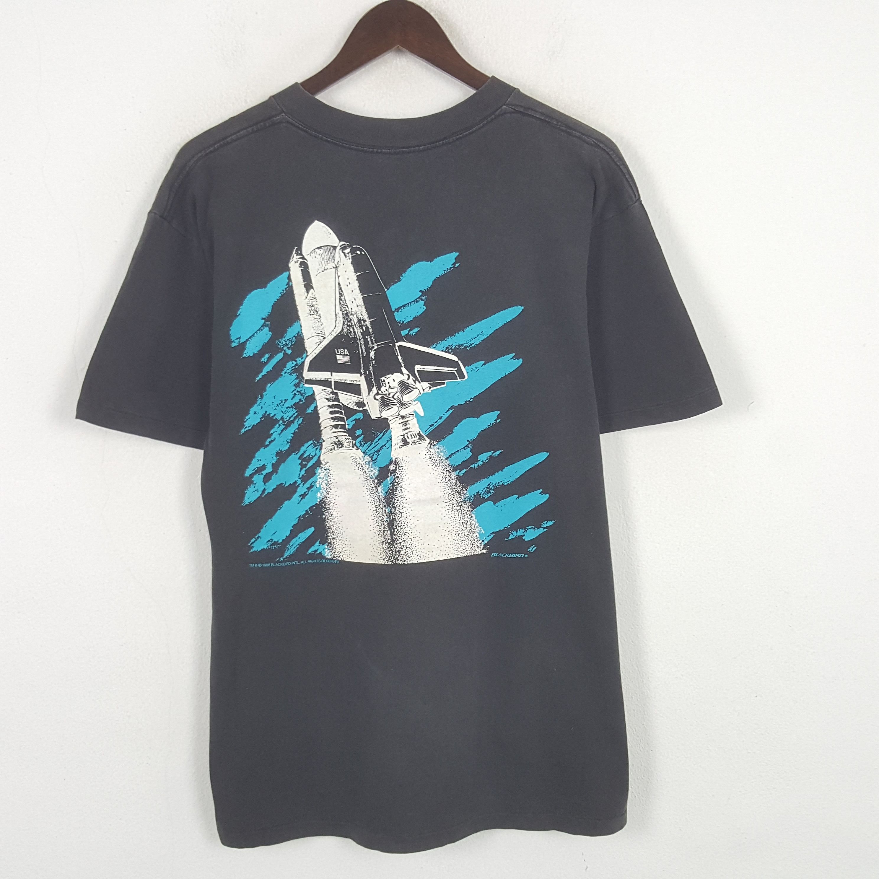 Band Tees Vintage Space Shuttle Nasa Blackbird Tshirt