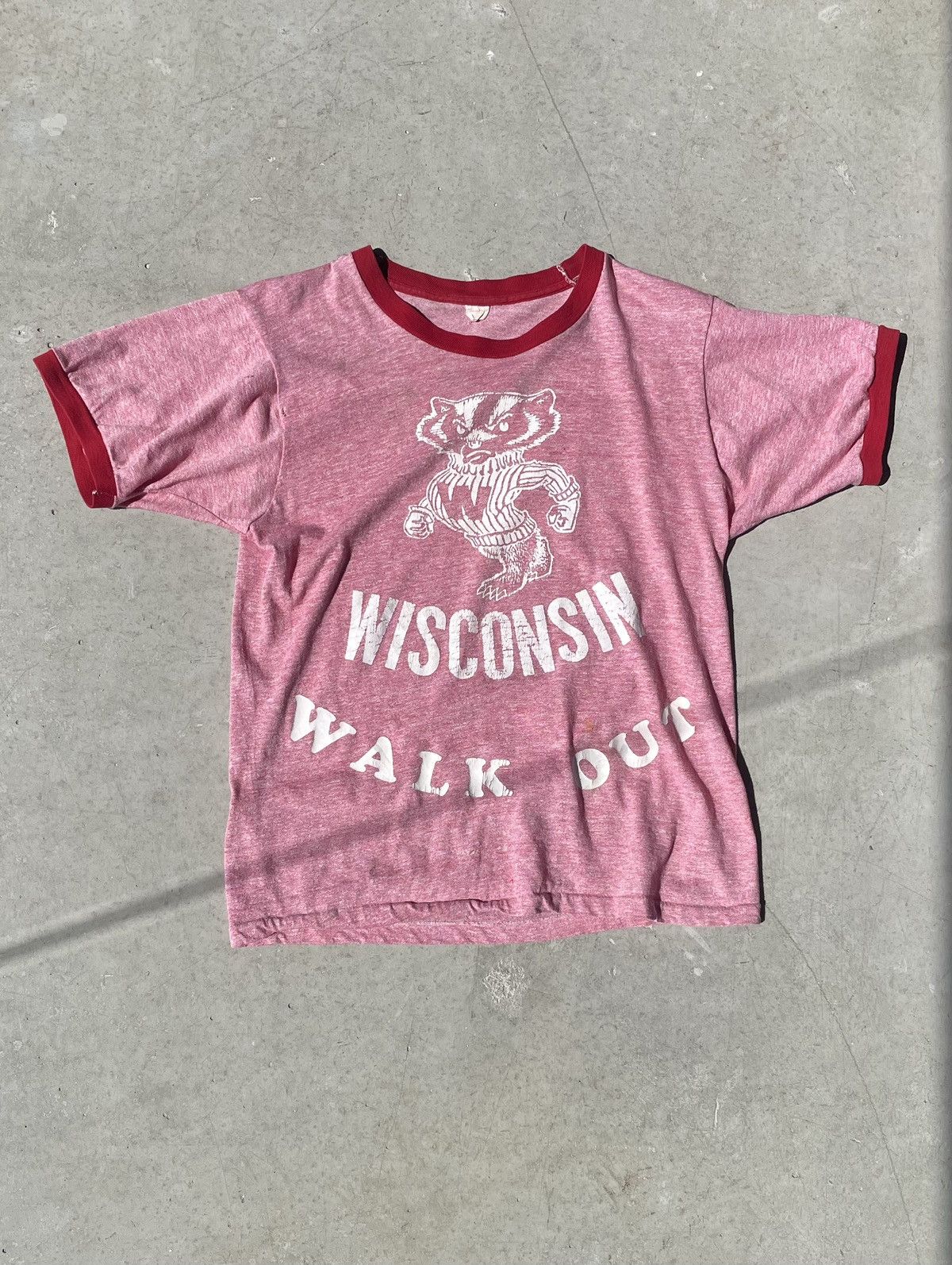 Vintage 50s 60s Wisconsin Walk Out T Shirt