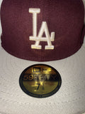 New Era La Dodgers 100th Anniversary Fitted 7 3 8 Red Velvet