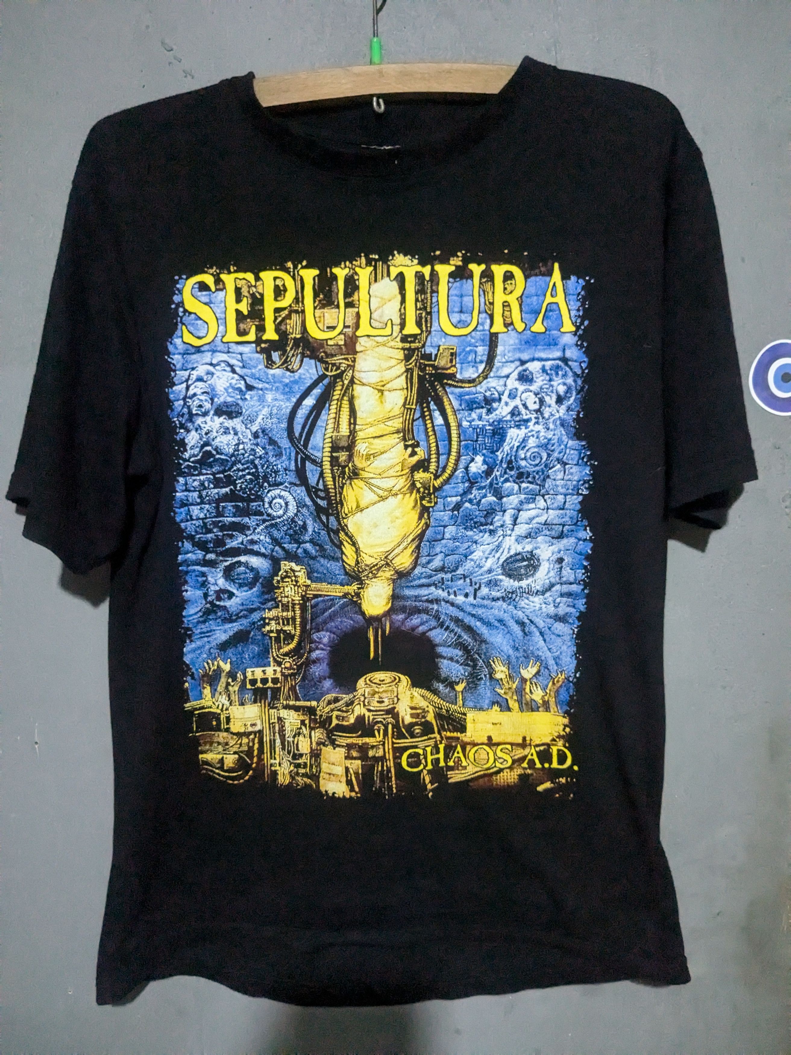 Other Sepultura Chaos Ad Tshirt Medium With Backhit Hoodie, Sweatshirt | FlexRushtees.com