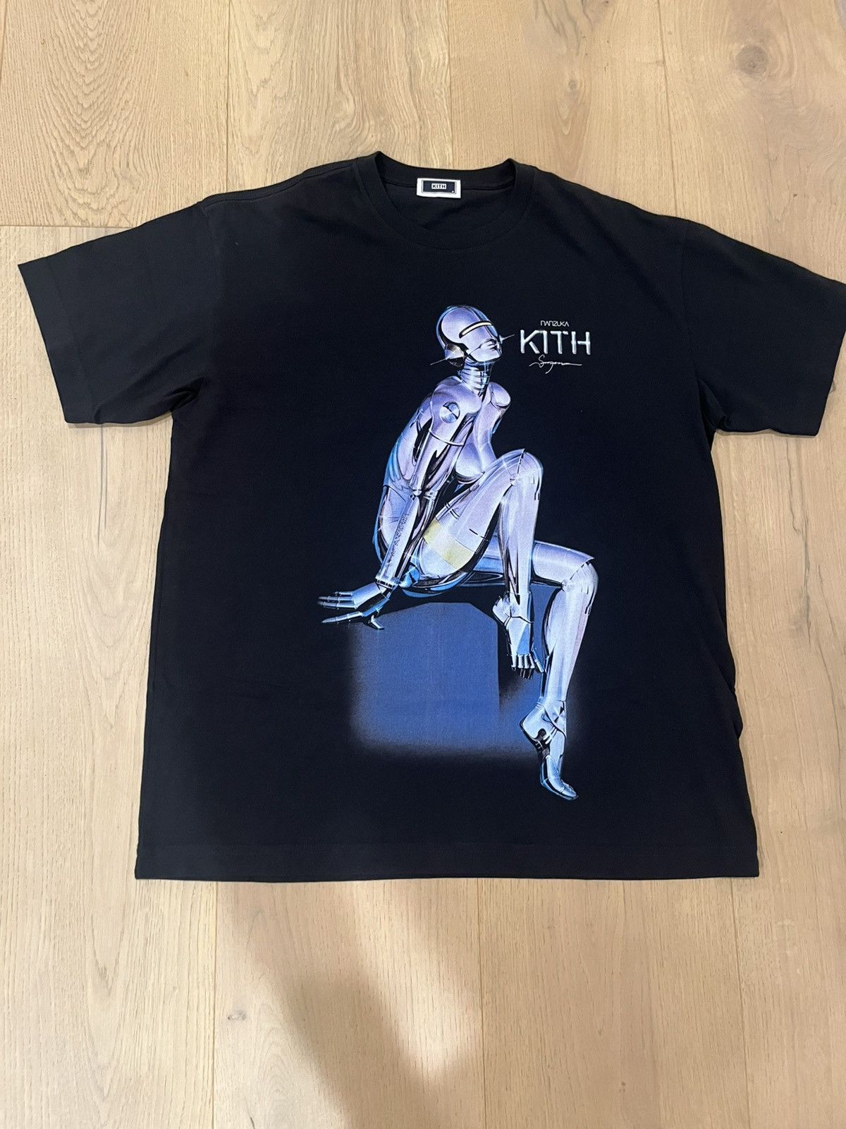 Kith Nanzuka Gallery Sorayama Model A Tee Large Hoodie, Sweatshirt | FlexRushtees.com