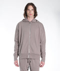 Full Zip Sweatshirt in Satellite