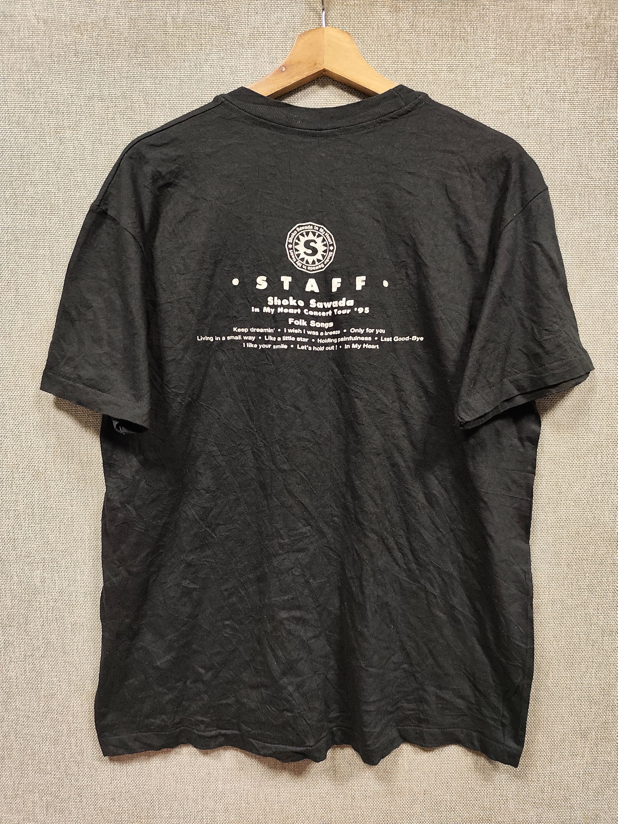 Vintage Japanese Singer Shoko Sawada Tour 1995 Staff Tee Hoodie, Sweatshirt | FlexRushtees.com