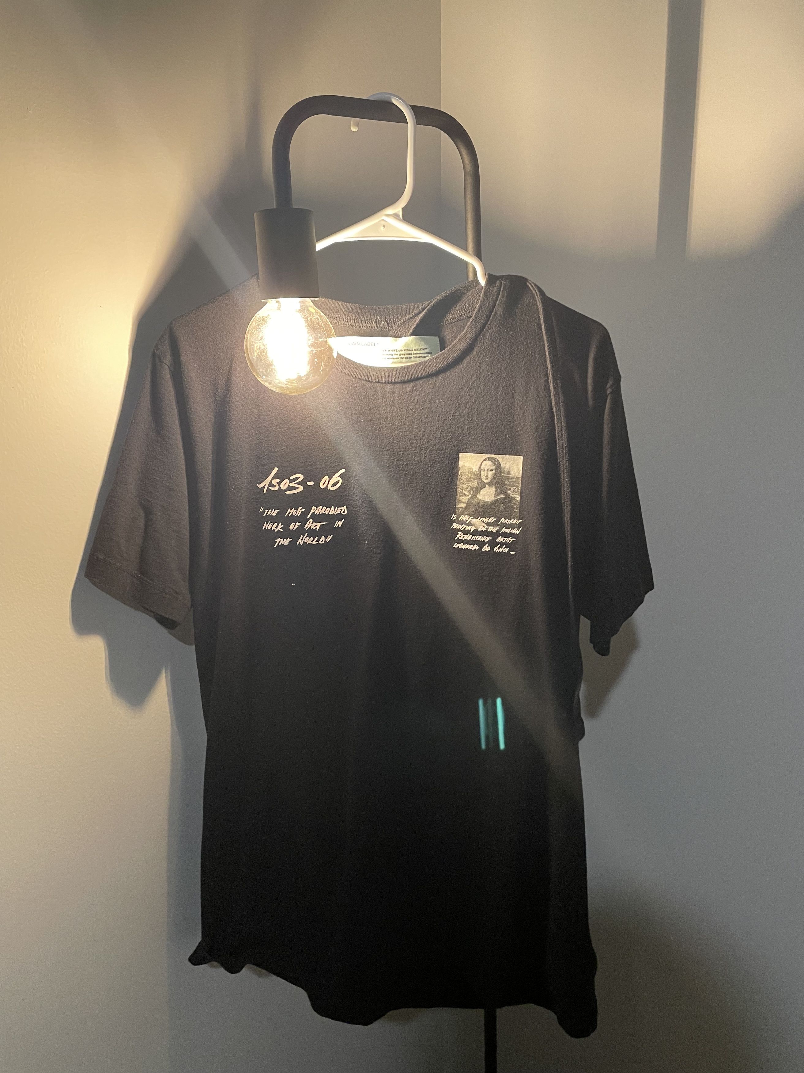 White Off White Mona Lisa T Shirt Retail Limited In Asia Korea Hoodie, Sweatshirt | FlexRushtees.com