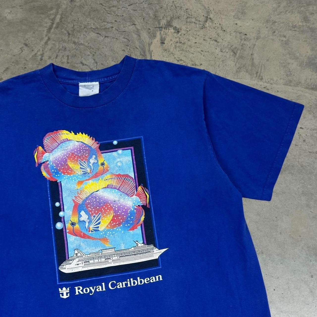 Vintage 90s Royal Caribbean Cruise Tropical Fish T Shirt