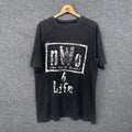 Wcw Nwo Vintage 1990s Nwo New World Order 4 Life Faded T Shirt Hoodie, Sweatshirt | FlexRushtees.com