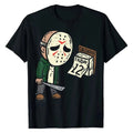 Japanese Brand Friday 12th Halloween Horror Movie Humor T Shirt Casual