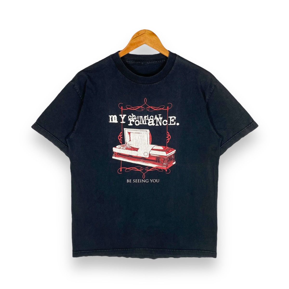 My Chemical Romance X Vintage Vintage My Chemical Romance Band Be Seeing You Promo Tee Hoodie, Sweatshirt | FlexRushtees.com