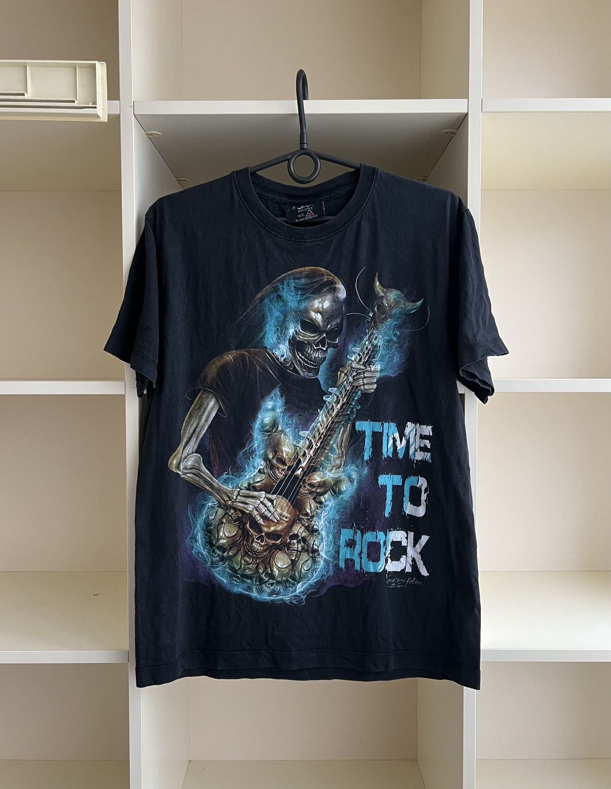 Vintage Time To Rock Skeleton Tee T Shirt Hoodie, Sweatshirt | FlexRushtees.com