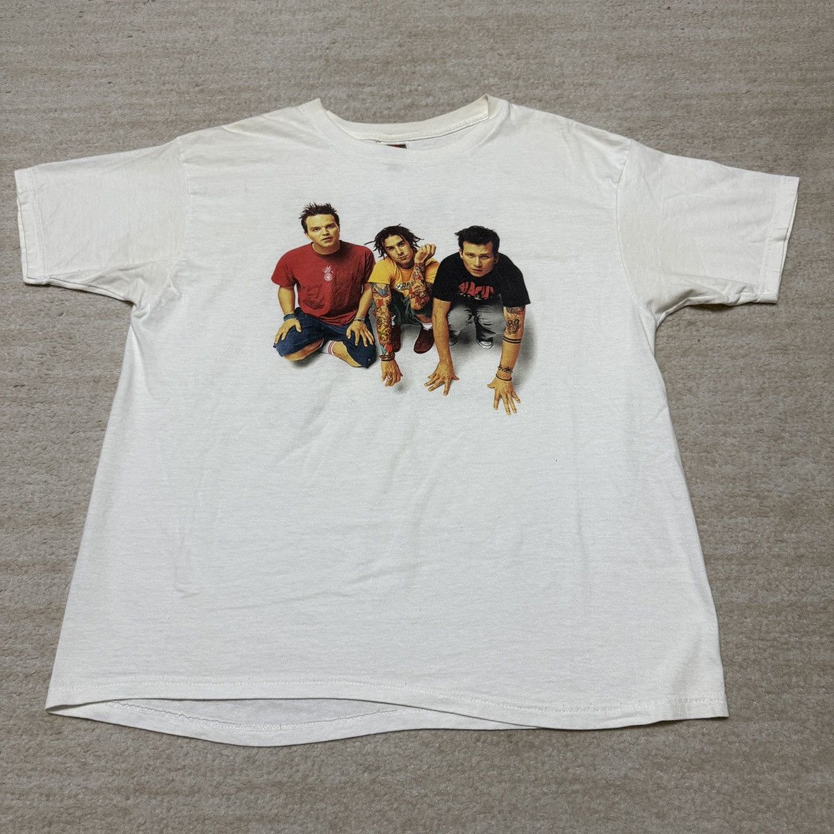 Fruit Of The Loom Vintage Y2k Blink 182 Mark Tom And Travis Show Tour T Shirt Hoodie, Sweatshirt | FlexRushtees.com