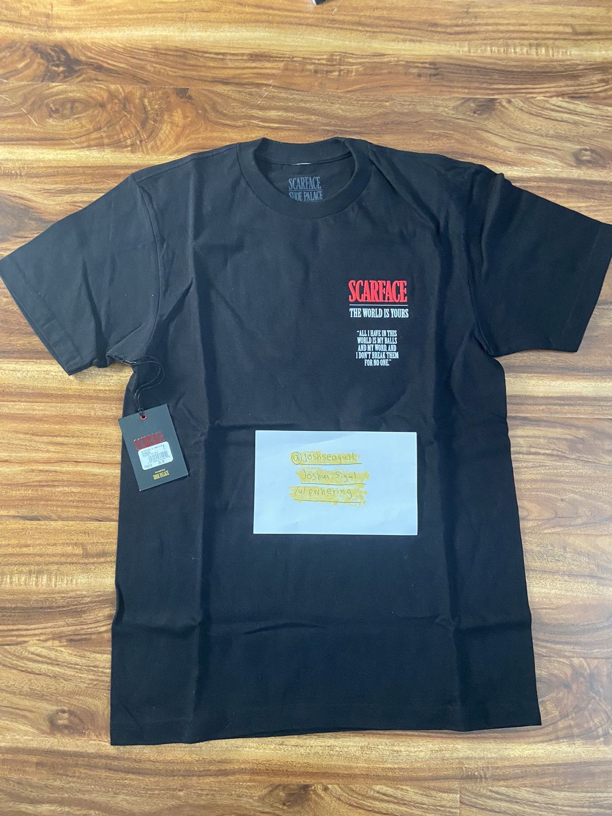 Other Shoe Place Scarface Tee Black Throne Tee Fw 19 Size M