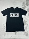 Band Tees Oasis Box Logo T Shirt Tee Rock Band Group Promo Hoodie, Sweatshirt | FlexRushtees.com