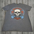 Vintage Jerzees Rock Roll Hall Of Fame Museum 1995 Gray Graphic Tee Medium Mens Hoodie, Sweatshirt | FlexRushtees.com