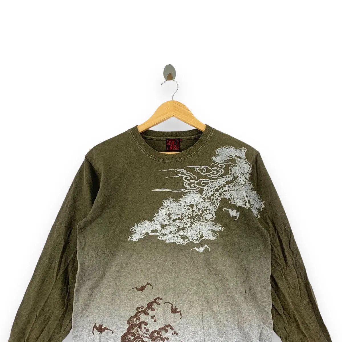 Vintage Japan Traditional Karakuri Ocean Wave Tee Shirt