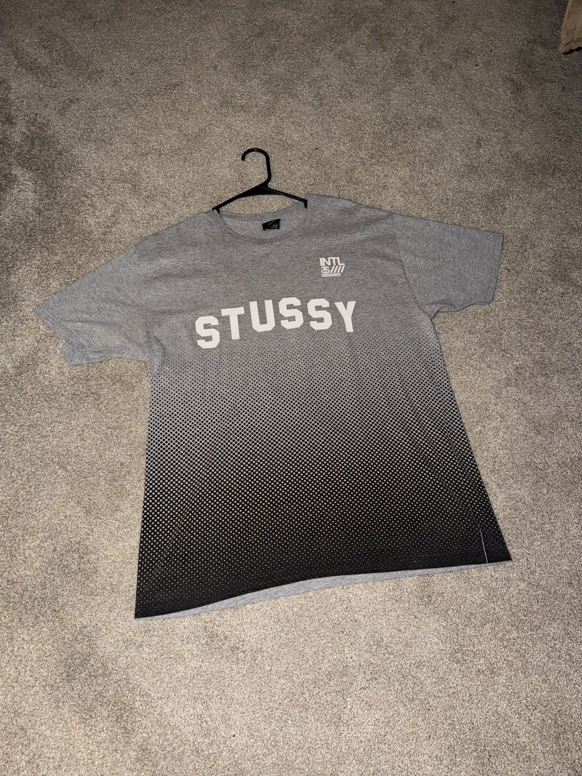 Gray Black Stussy T Shirt Jersey Graphic Hoodie, Sweatshirt | FlexRushtees.com
