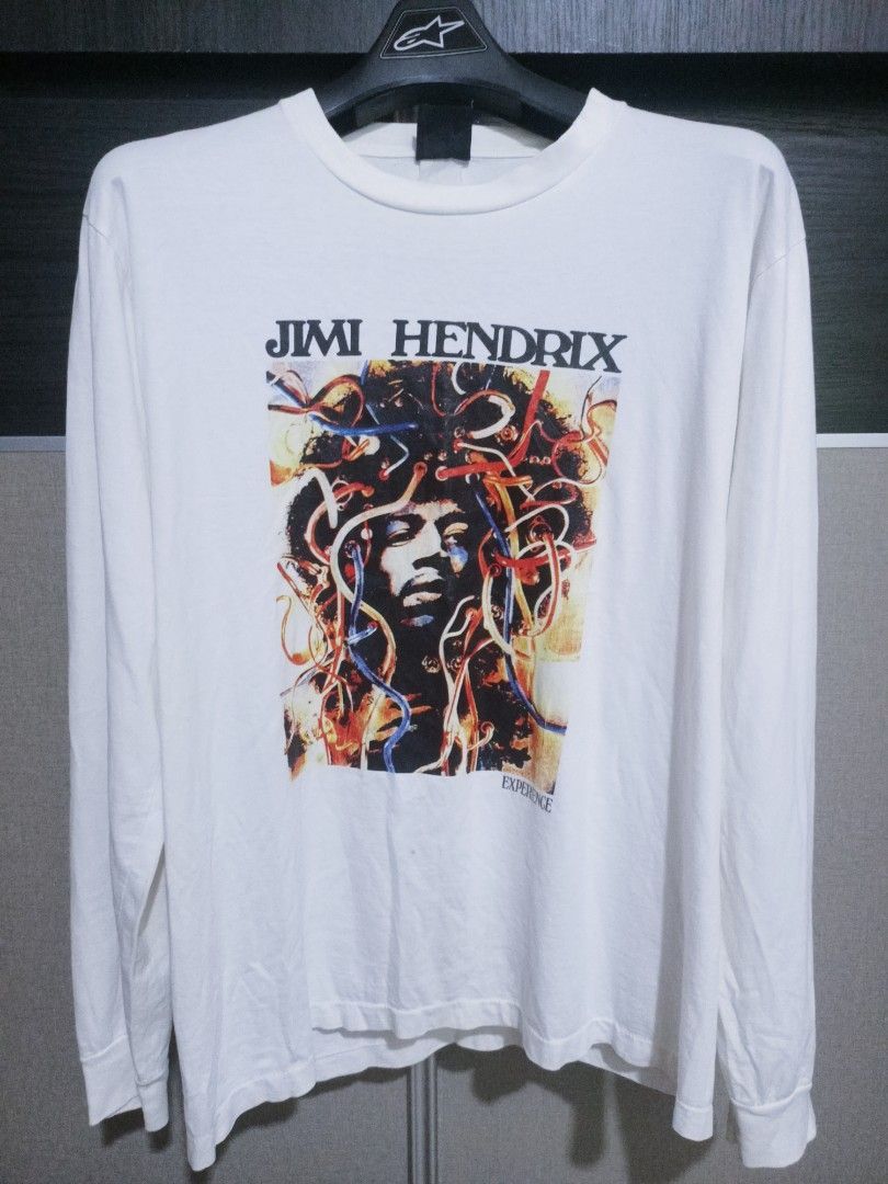 Band Tees Vintage Jimi Hendrix Psychedelic Long Sleeve Tee