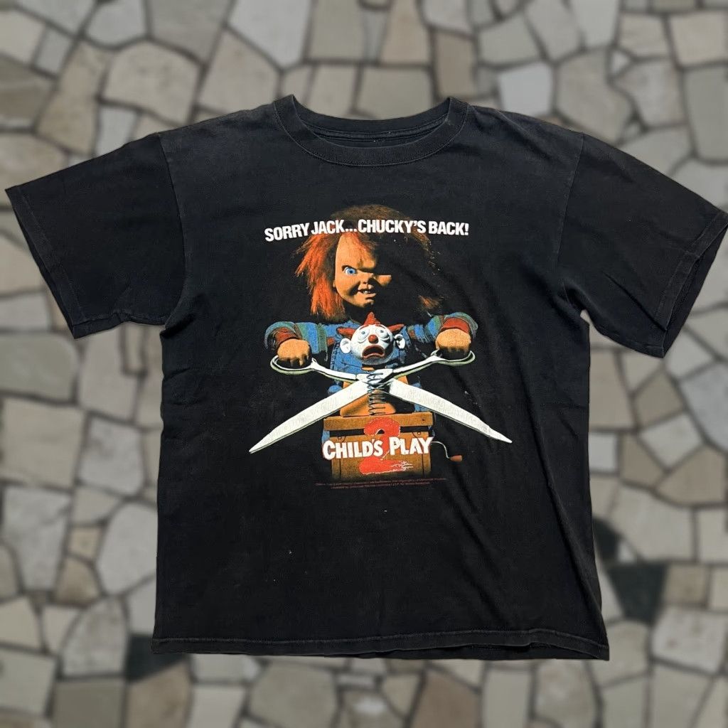 Vintage Chucky Child S Play 2 Shirt Movie Promo T Shirt Halloween Horror L