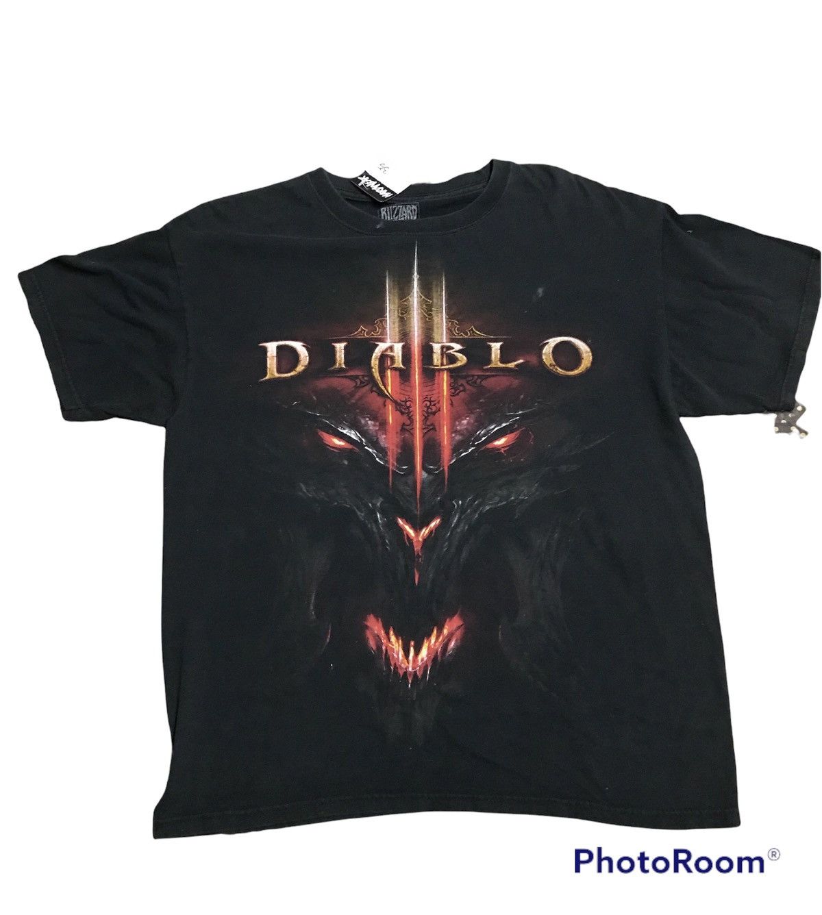 Vintage Rare Diablo 2012 Blizzard Entertaimen Printed Tee