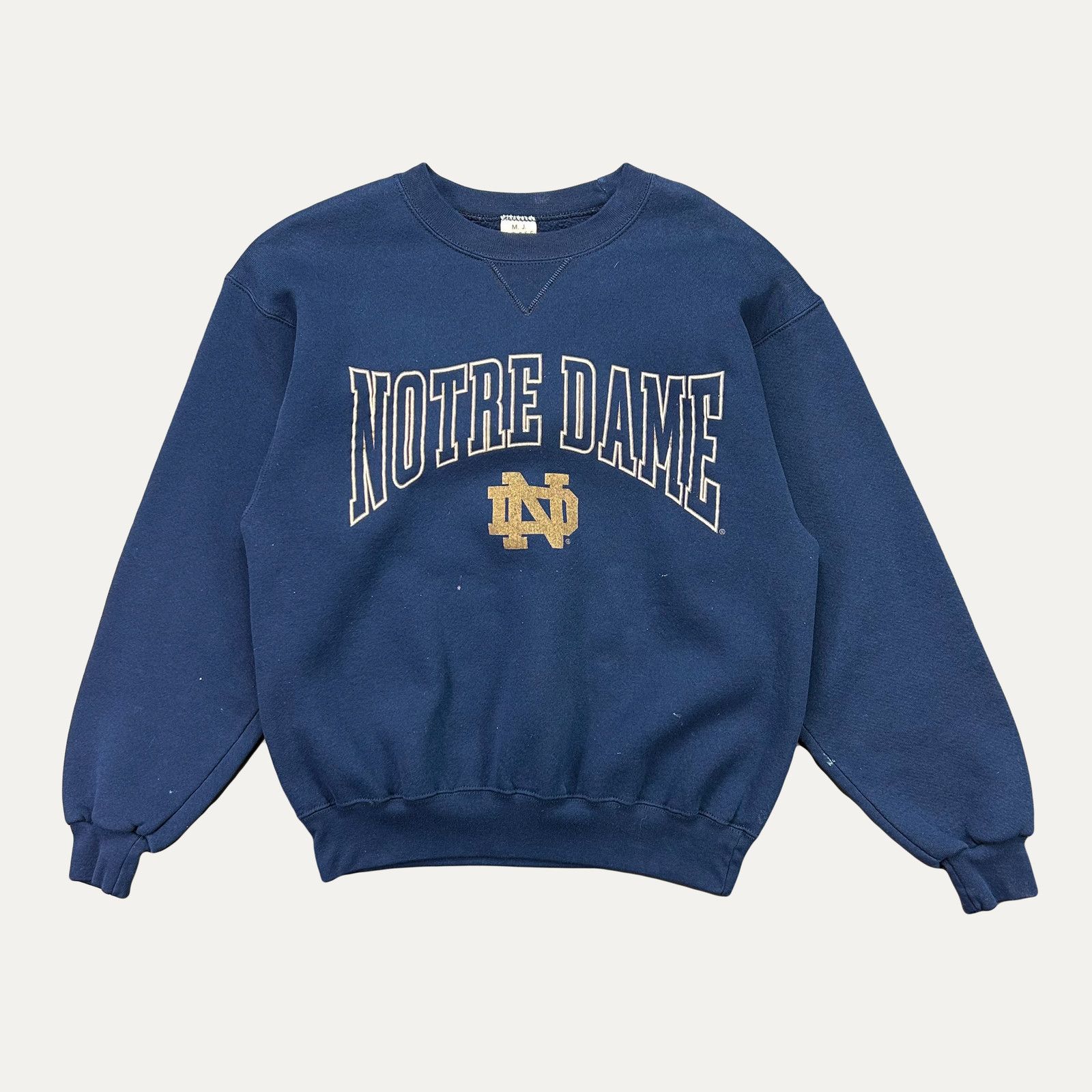 Vintage 90s Notre Dame Crewneck Sweatshirt T-Shirts, Hoodie | FlexRushtees.com