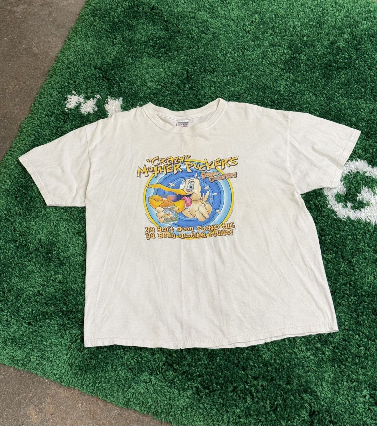 Vintage Crazy Mother Puckers Sauce Company Duck Tee Xl Hoodie, Sweatshirt | FlexRushtees.com
