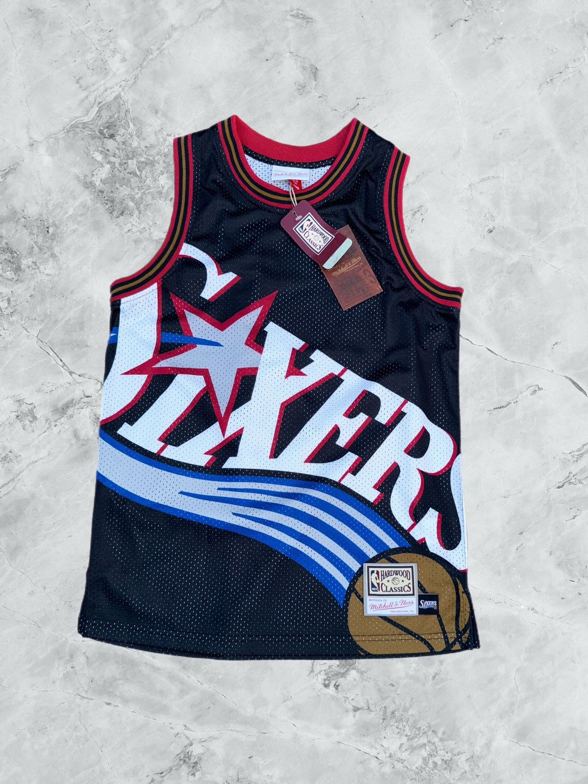 Ness Mitchell Ness Nba Philadelphia 76ers Basketball Jerseysz L