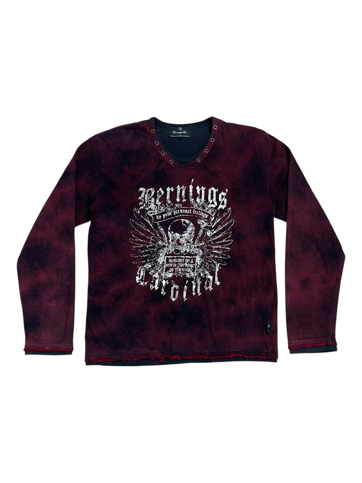 Bernings Sho Affliction Layer Y2k Gothic Bleach Effect Tee Hoodie, Sweatshirt | FlexRushtees.com