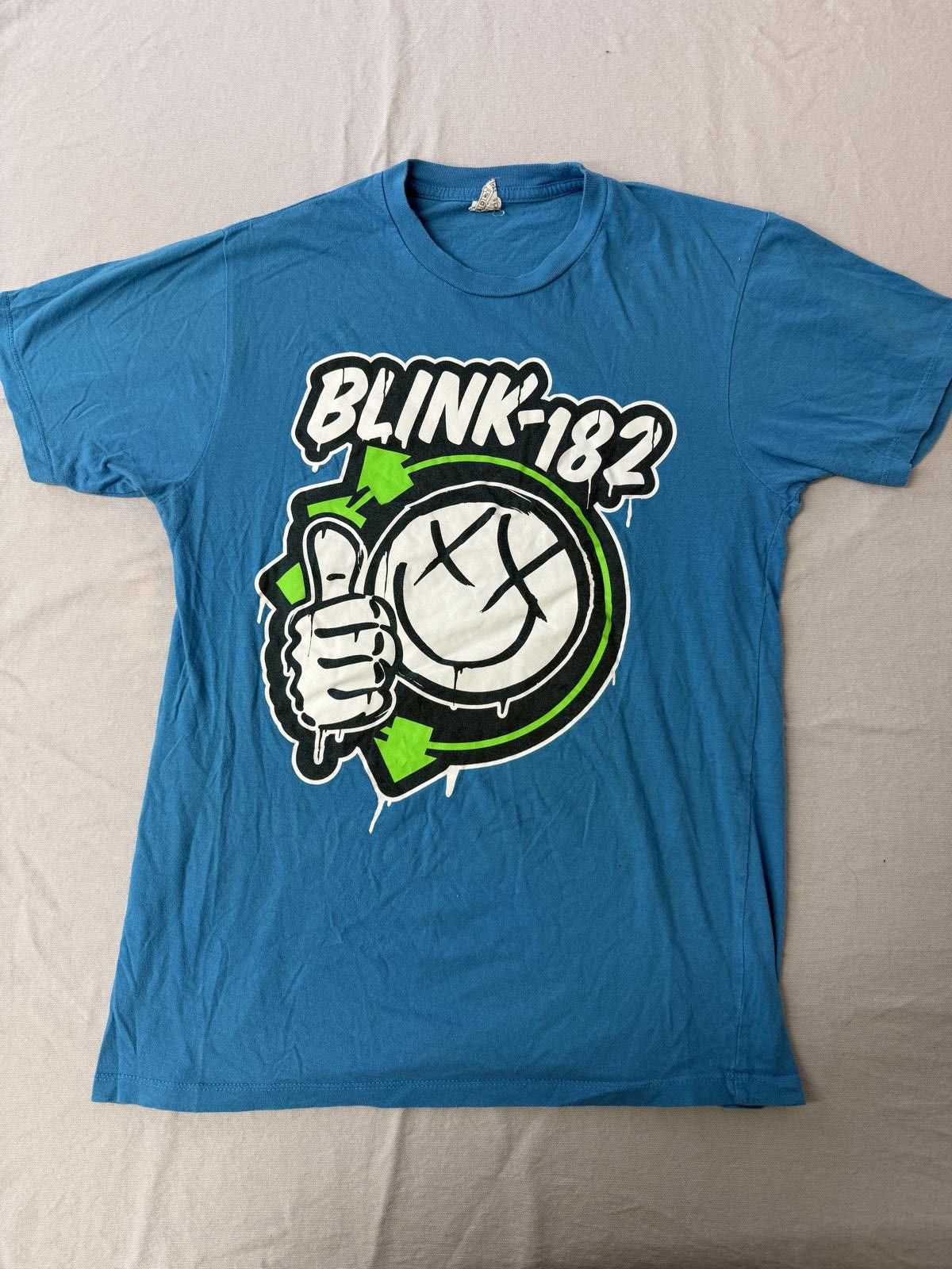 Starter Y2k Blink 182 T Shirt Smiley Six Arrow Thumbs Up Tee S Hoodie, Sweatshirt | FlexRushtees.com