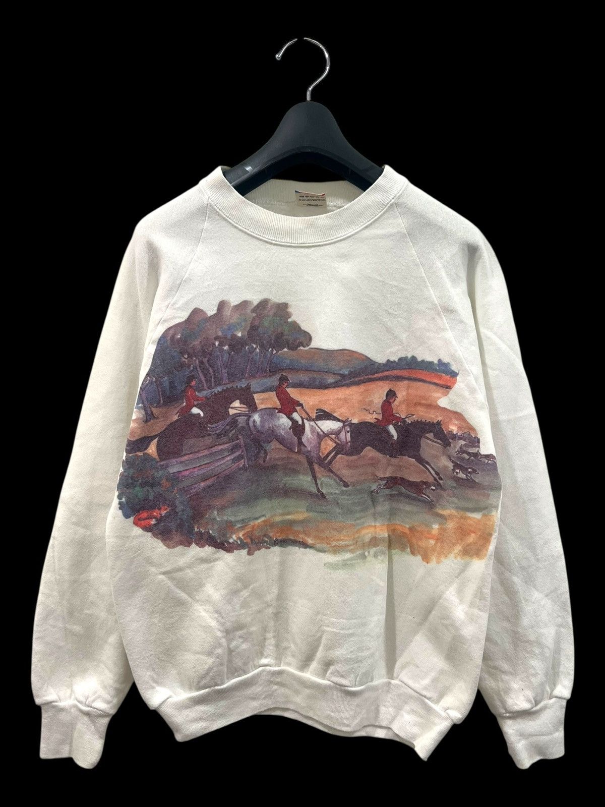 Vintage Equestrian Graphic Sweatshirt T-Shirts, Hoodie | FlexRushtees.com