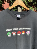 Vintage Early Y2k Know Your Mushrooms Fader Tee