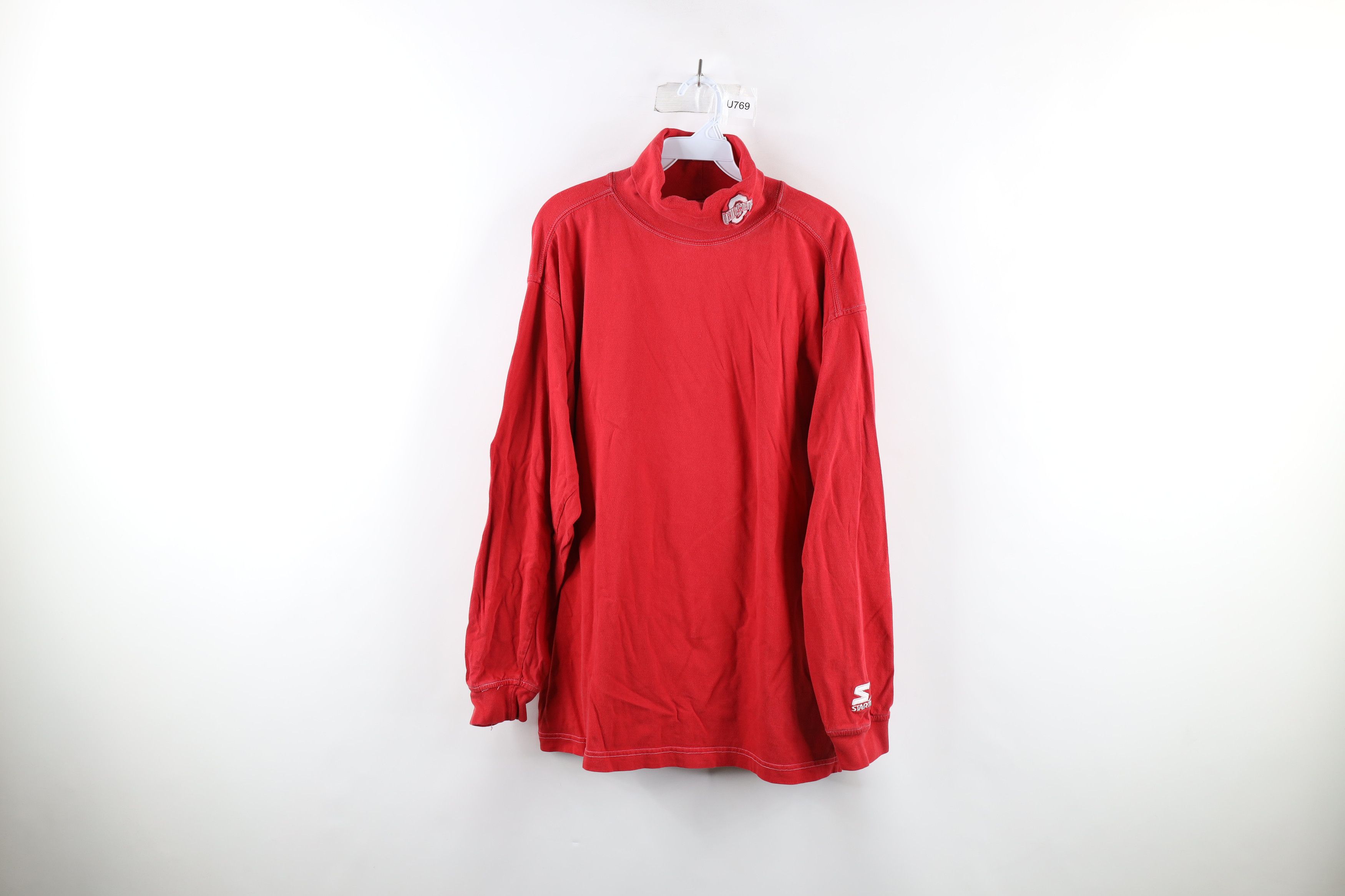 Vintage 90s Starter Ohio State University Turtleneck T Shirt