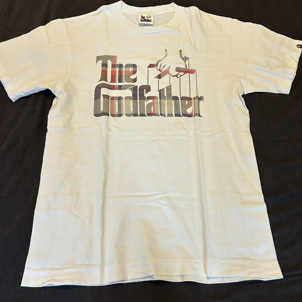 5 Bape Red Check Godfather Tee White Medium