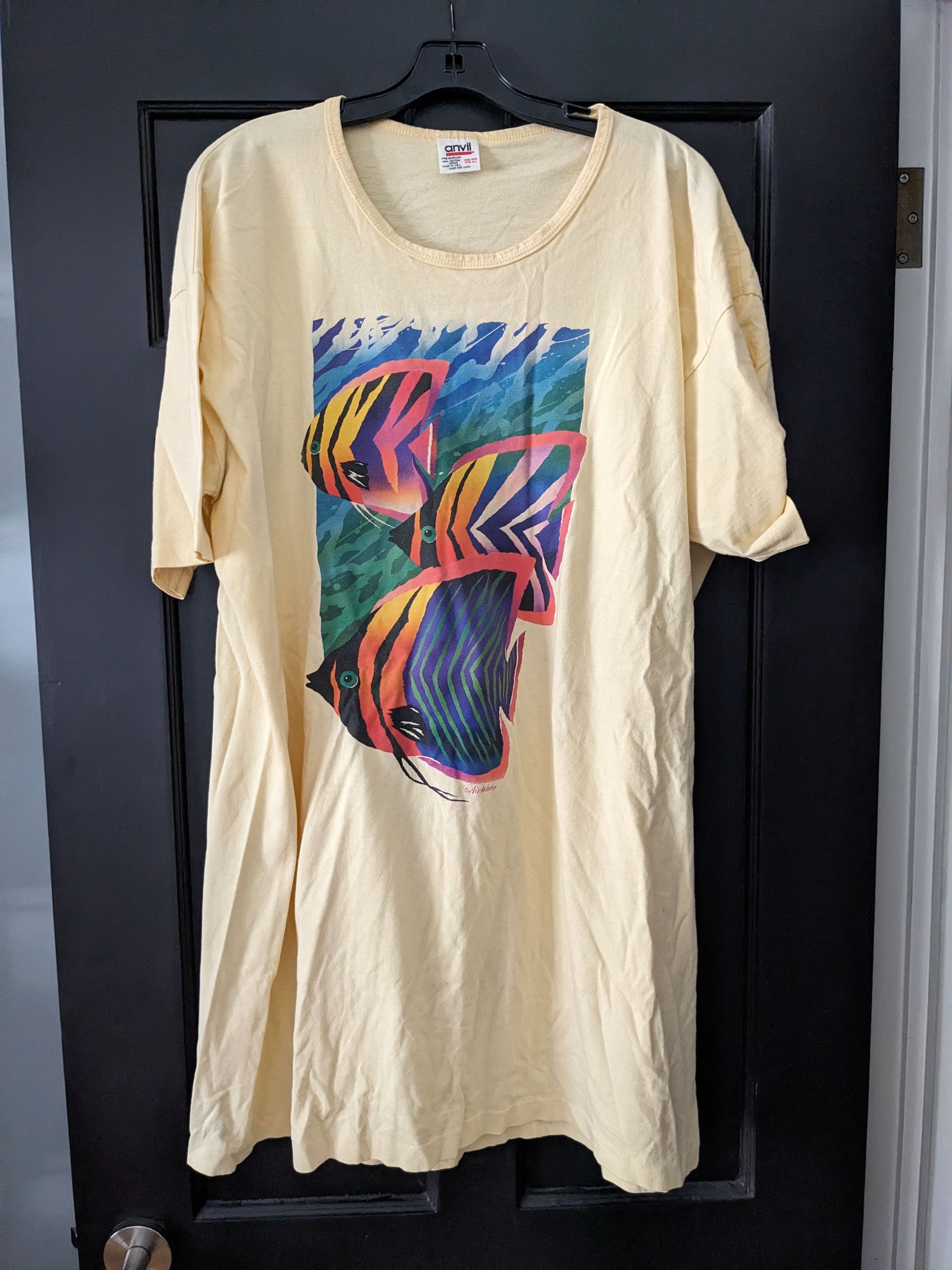 Other One Size Fits All Anvil Tropical Fish T Shirt