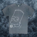 Vintage Bart Simpson T Shirt Men Medium Black 90s Cartoon 1998 Retro Graphic Tee Hoodie, Sweatshirt | FlexRushtees.com