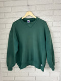 Vintage 90s Russell Athletic Blank Forest Green Crewneck