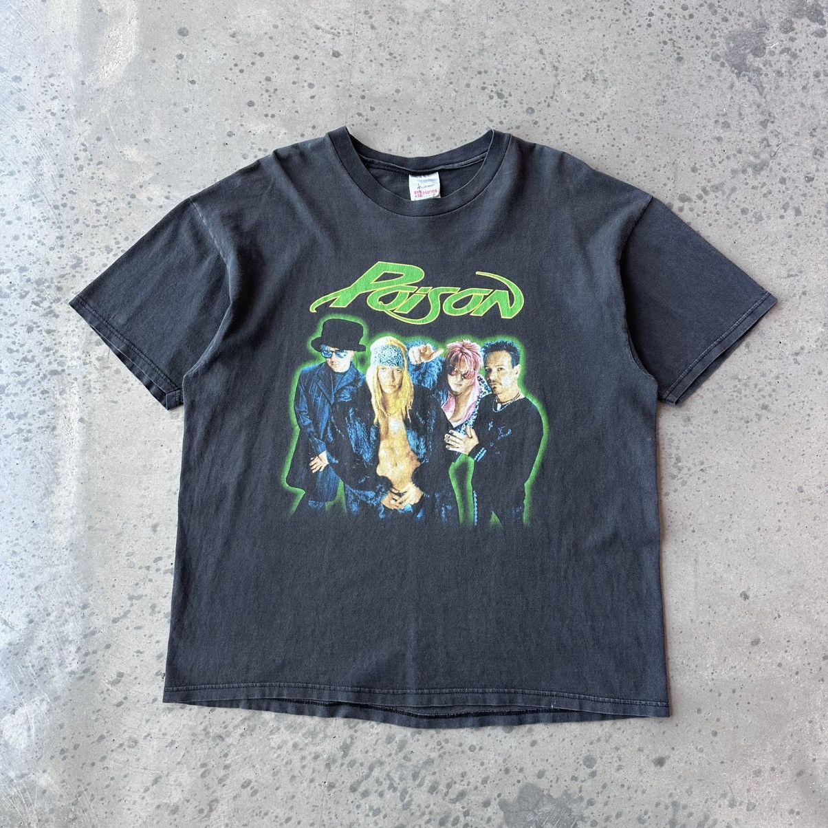 Vintage Black Poison Band Tee Hoodie, Sweatshirt | FlexRushtees.com