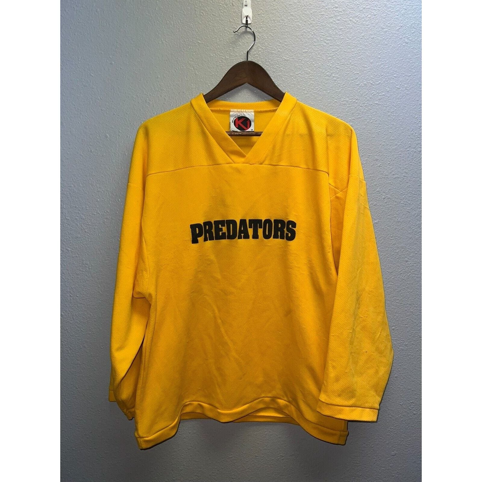 Vintage K1 Hockey Jersey Predators Yellow Active Top Medium