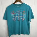 Other Vintage 90 S Teal Arizona Aztec Statue Tee Size Large