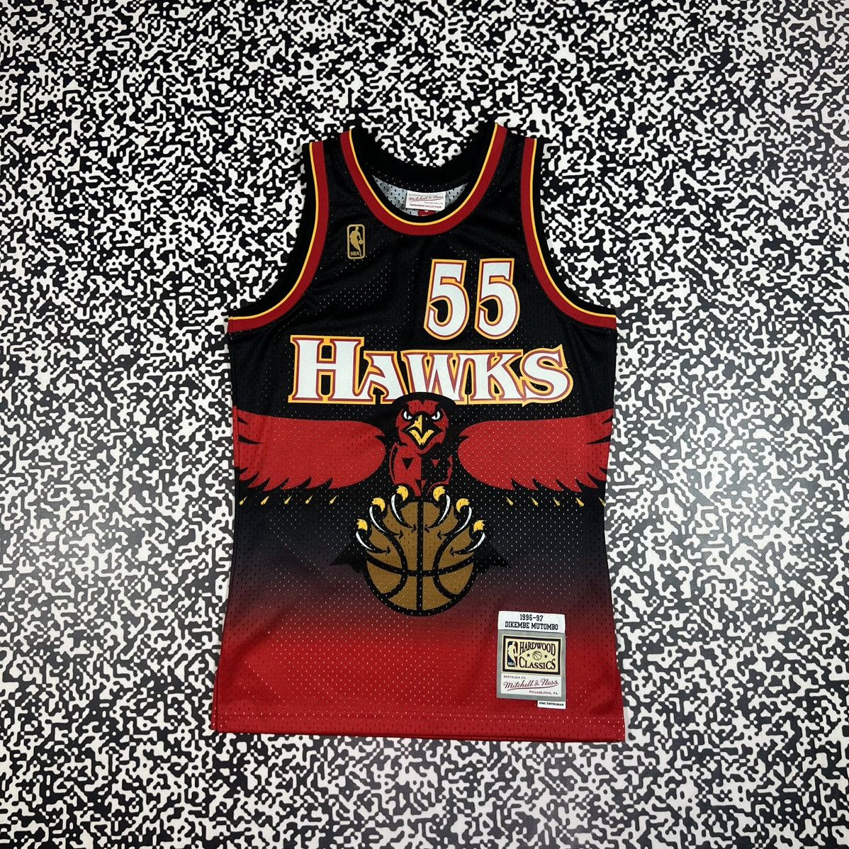 Mitchell Ness Vintage Y2k Mutombo Atlanta Hawks Nba Retro 90s Style Jersey
