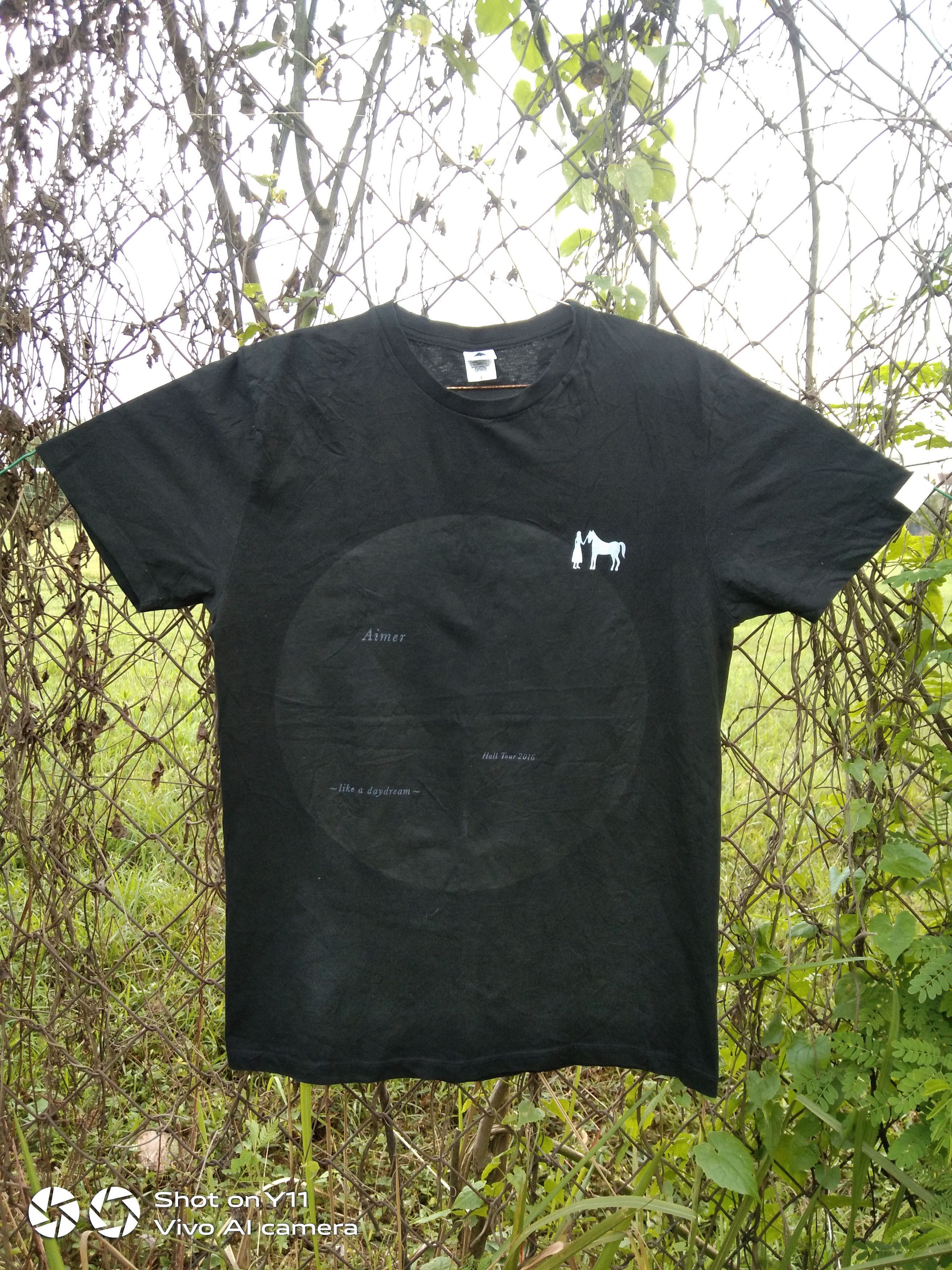 Band Tees Hall Tour 2016 Like A Daydream Aimer T Shirt Black L