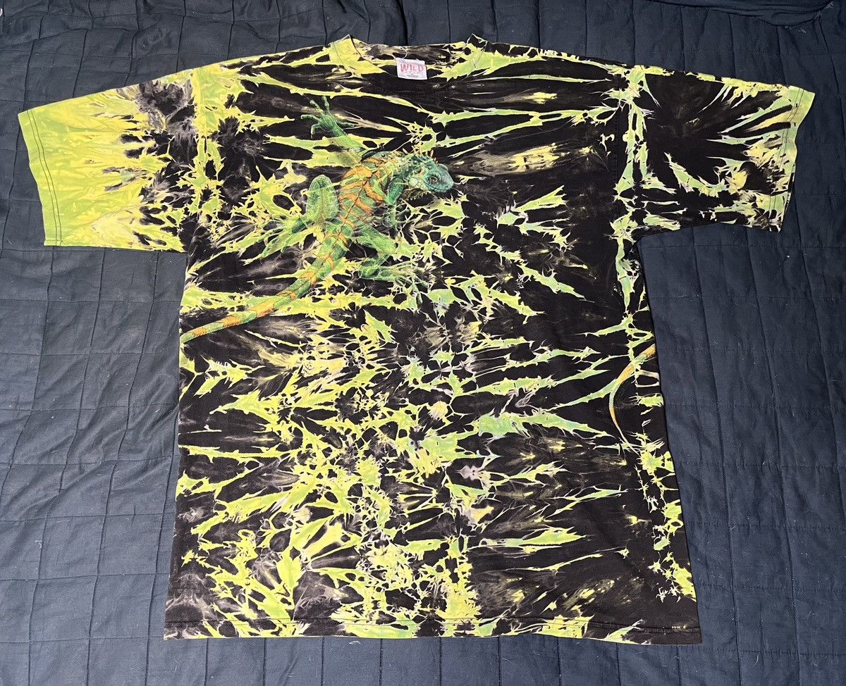Other Very Rare Wild Wear Iguana All Over Tee Psychedelic Usa