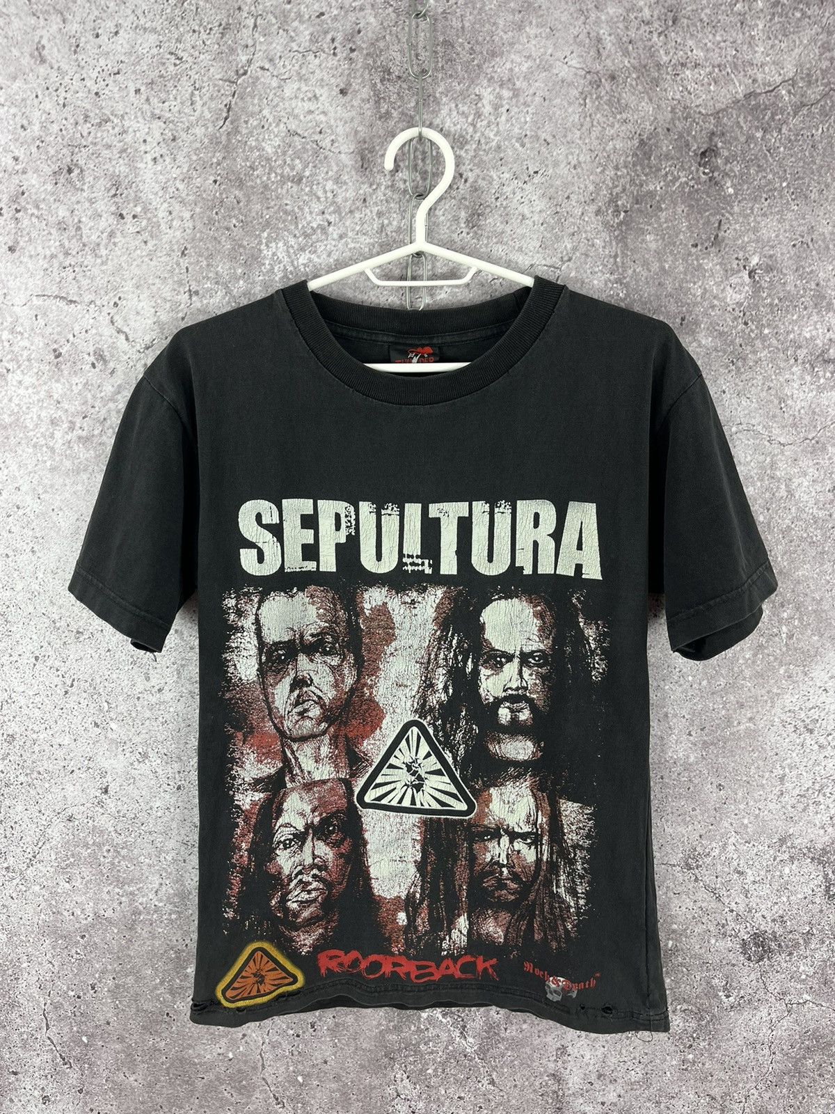 Vintage Vtg 90 S Sepultura Roorback Distressed Deadstock Rock Tee Hoodie, Sweatshirt | FlexRushtees.com