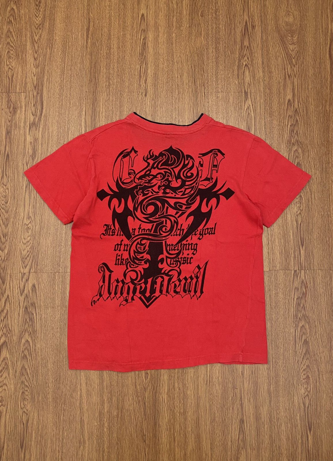 Vintage Y2k Tribal Dragon Tee