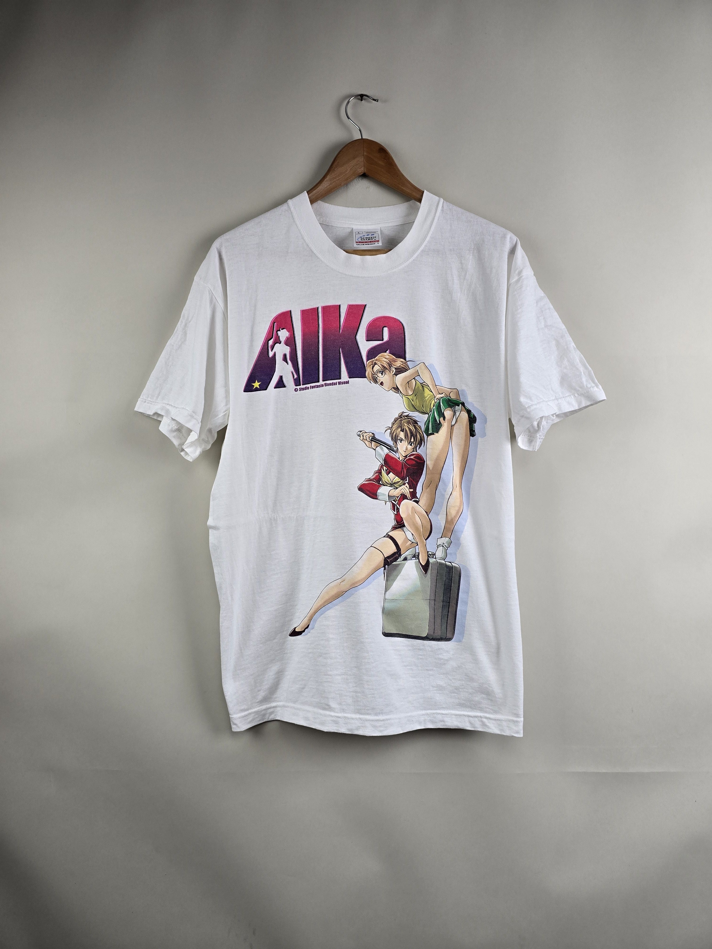 Vintage 2000 Agent Aika Screen Stars Vintage Hentai Anime Tee L