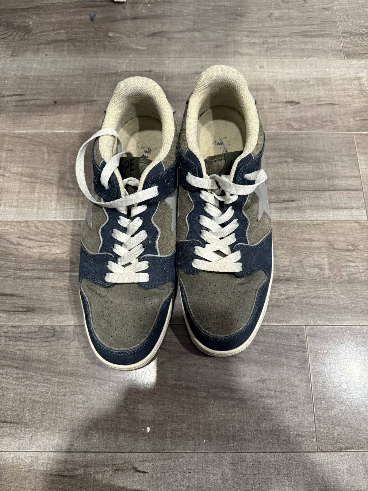 Bape Bapestas Sk8 Marine Blue And Grey Size 11 T-Shirts, Hoodie, Sweatshirt | AU16VibeMintTees.com